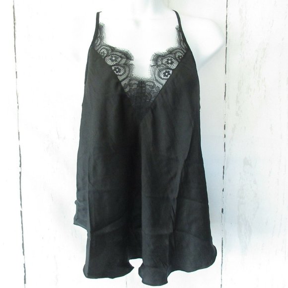 Free People Tops - Free People Starlight Cami Tank Top Lace Small Black